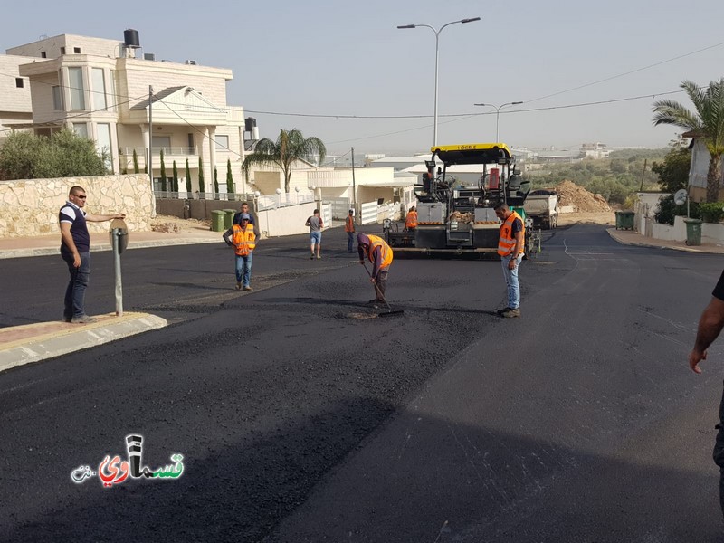 كفرقاسم : الانتهاء من المرحلة الاولى من تعبيد شارع المرحوم الشيخ عبدالله والرئيس عادل بدير كان علينا ان ننهي هذا المقطع لضرورة وحاجة الناس وسنستمر  